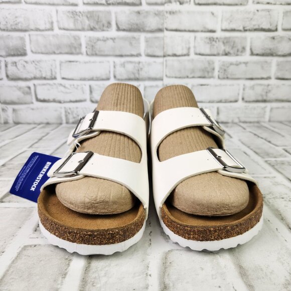Birkenstock Milano Men\'s US 10 EU 43 White Birko-Flor 3 Adjustable Straps Sandal main image 7